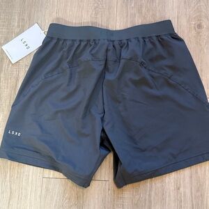 LSKD Men's Performance Black Shorts